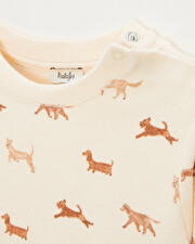 Terrycloth sweatshirt Dog print  Natalys