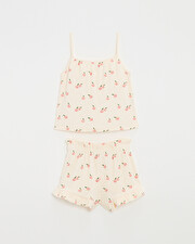 Kid's 2-piece terrycloth pyjamas Apple print  Natalys