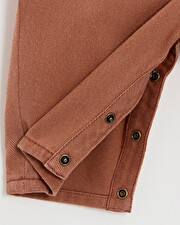 Long twill dungarees Rust colour  Natalys