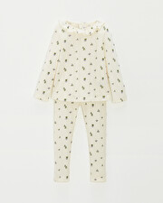 Openwork 2-piece pyjamas Blueberry print  Natalys
