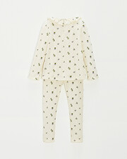 Openwork 2-piece pyjamas Blueberry print  Natalys