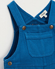 Long twill dungarees Blue colour  Natalys