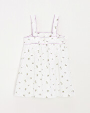 Sleeveless dress Blueberry print  Natalys