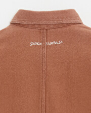 Kid's long twill jumpsuit Rust colour  Natalys