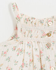 Floral print dress Chalk colour  Natalys