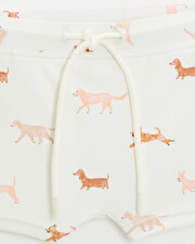 Kid's anti-UV swim shorts Dog print  Natalys