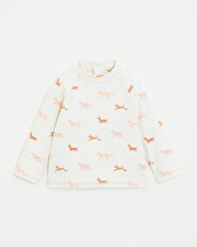 Anti-UV swim tee-shirt Dog print  Natalys