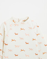 Kid's anti-UV swim tee-shirt Dog print  Natalys