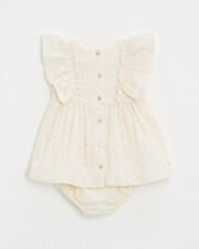 Polka dot dress Off-white colour  Natalys