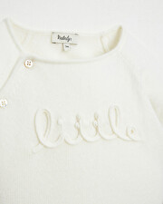 Merino wool knitted set Off-white colour  Natalys