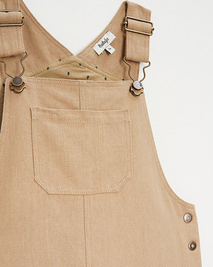 Long velvet overalls Camel colour  Natalys