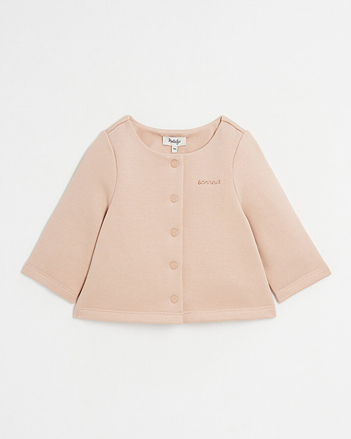 Fleece cardigan Pink colour  Natalys