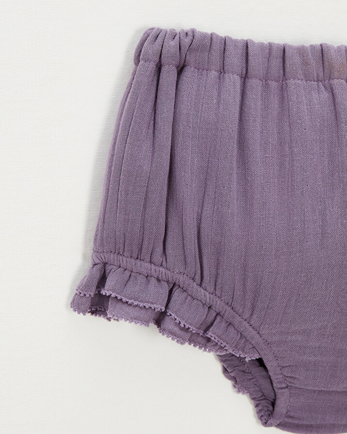 Cotton gauze bloomer Purple colour  Natalys