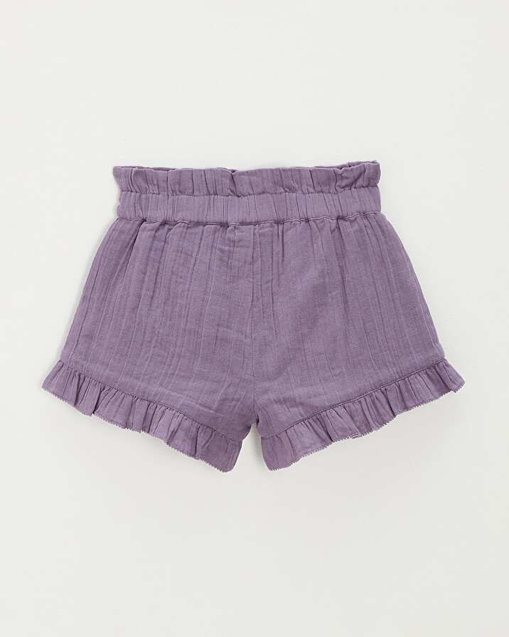 Cotton gauze shorts Purple colour  Natalys