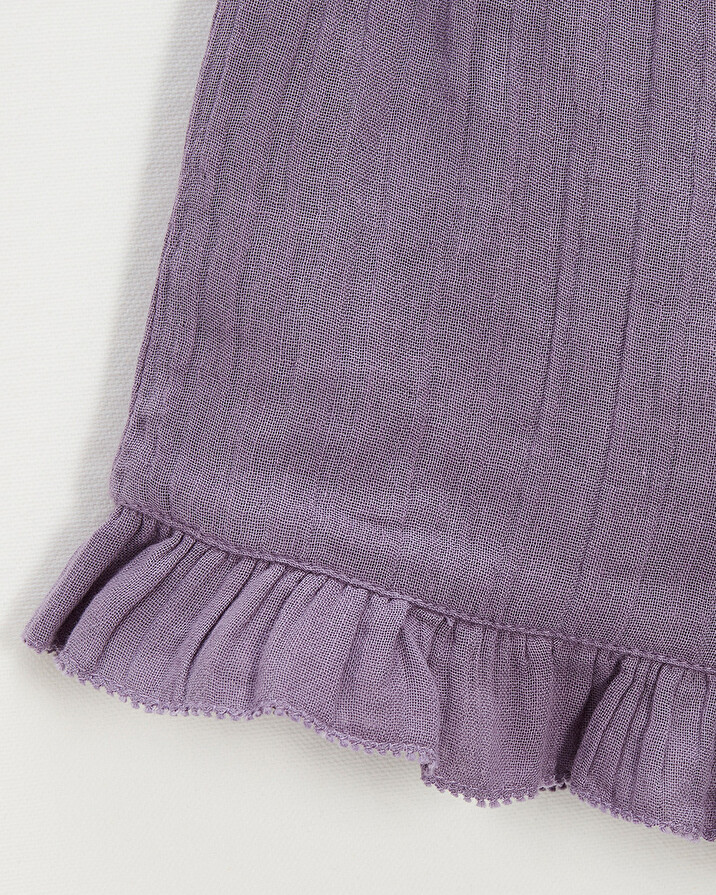 Cotton gauze shorts Purple colour  Natalys