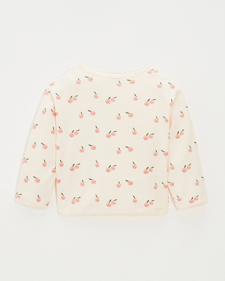 Kid's terrycloth sweatshirt Apple print  Natalys
