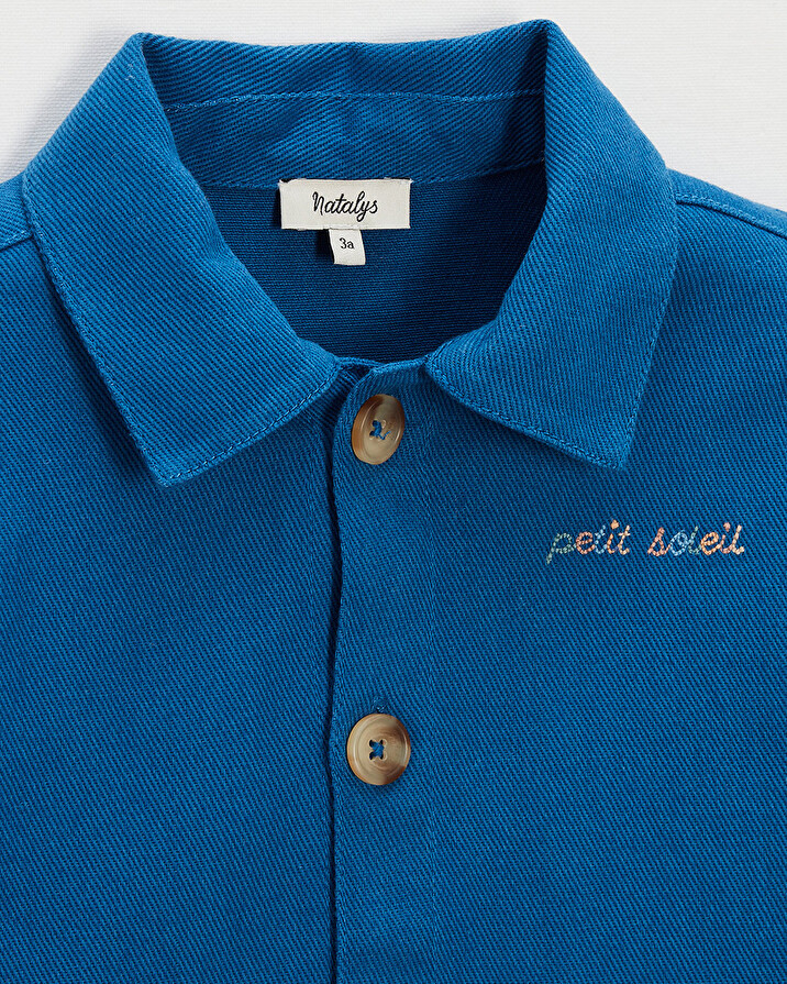 Kid's embroidered jacket Blue colour  Natalys