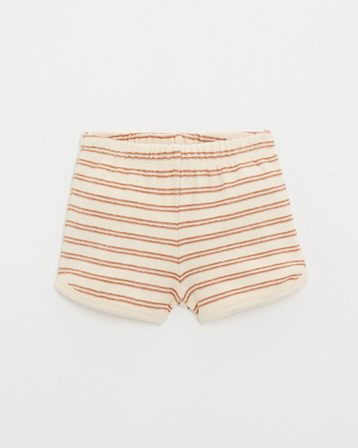 Kid's 2-piece terrycloth pyjamas Ecru coloured stripes  Natalys