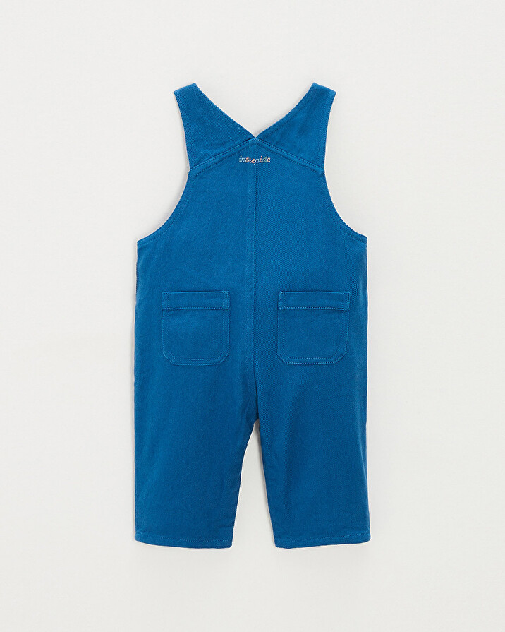 Long twill dungarees Blue colour  Natalys