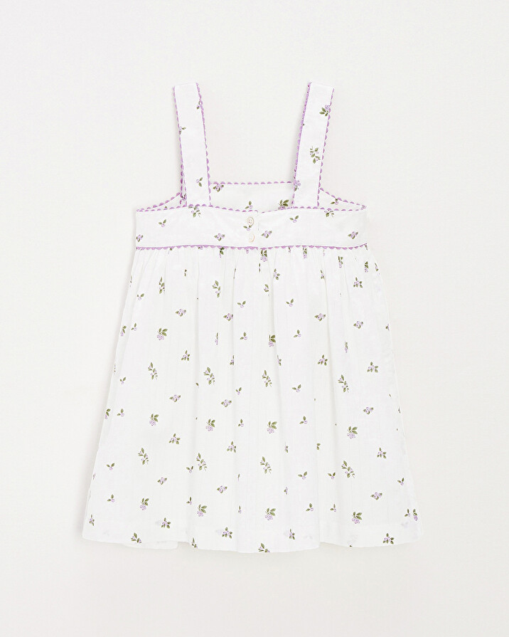 Sleeveless dress Blueberry print  Natalys