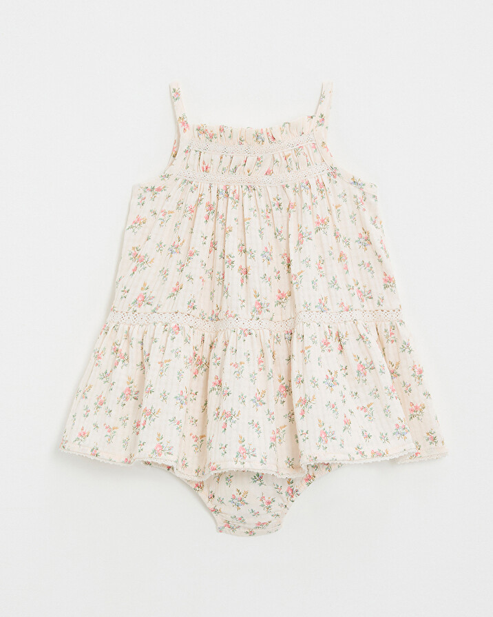 Floral print dress Chalk colour  Natalys