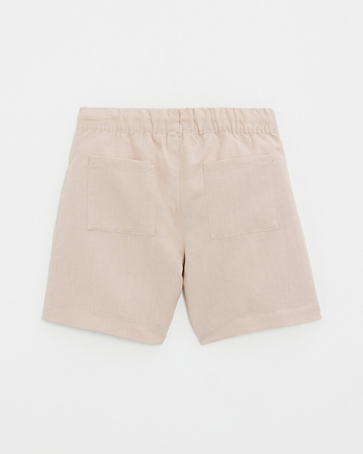 Kid's linen/cotton shorts Beige colour  Natalys