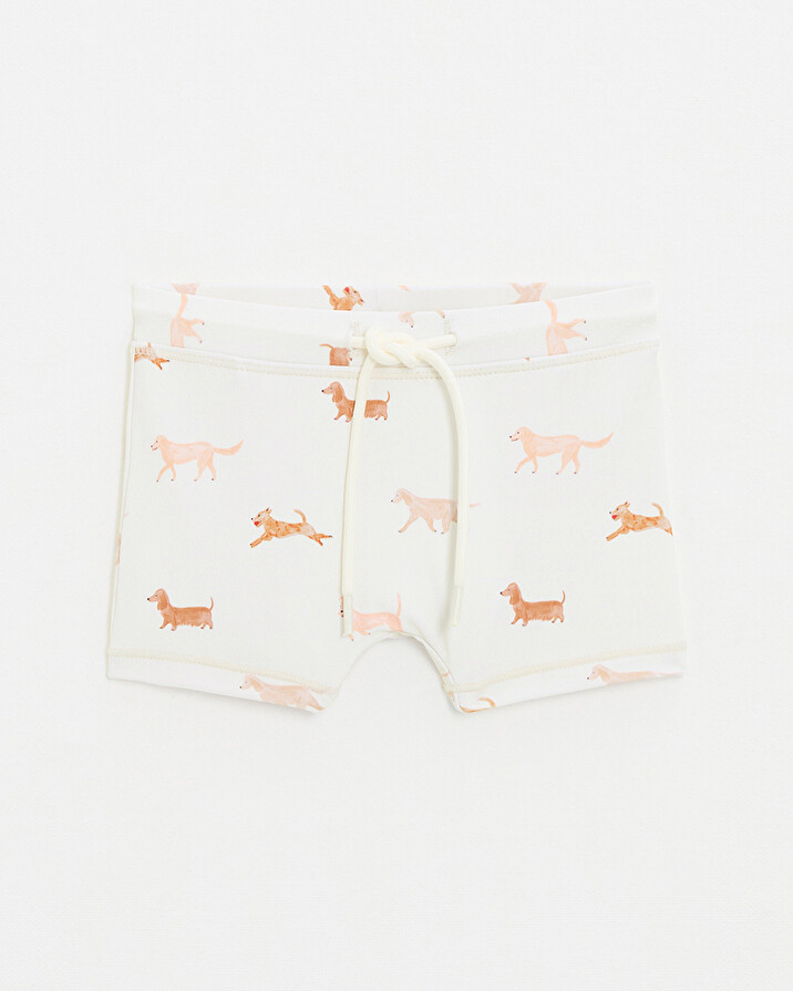 Anti-UV swim shorts Dog print  Natalys