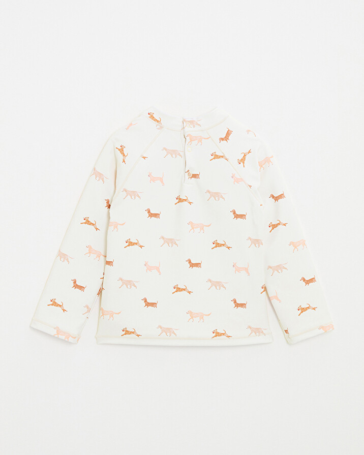 Kid's anti-UV swim tee-shirt Dog print  Natalys