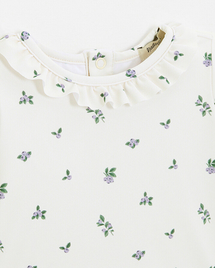 Anti-UV swim tee-shirt Blueberry print  Natalys