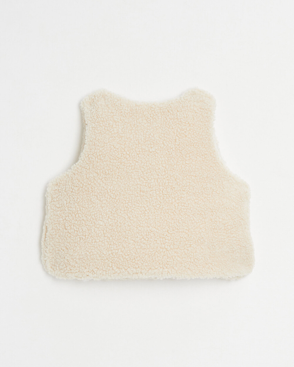 Faux fur crossed cardigan Natural colour  Natalys