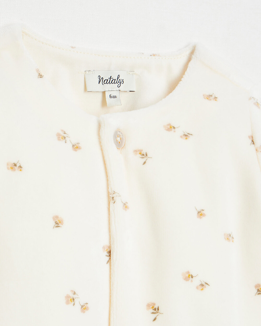Velvet onesie Floral print  Natalys