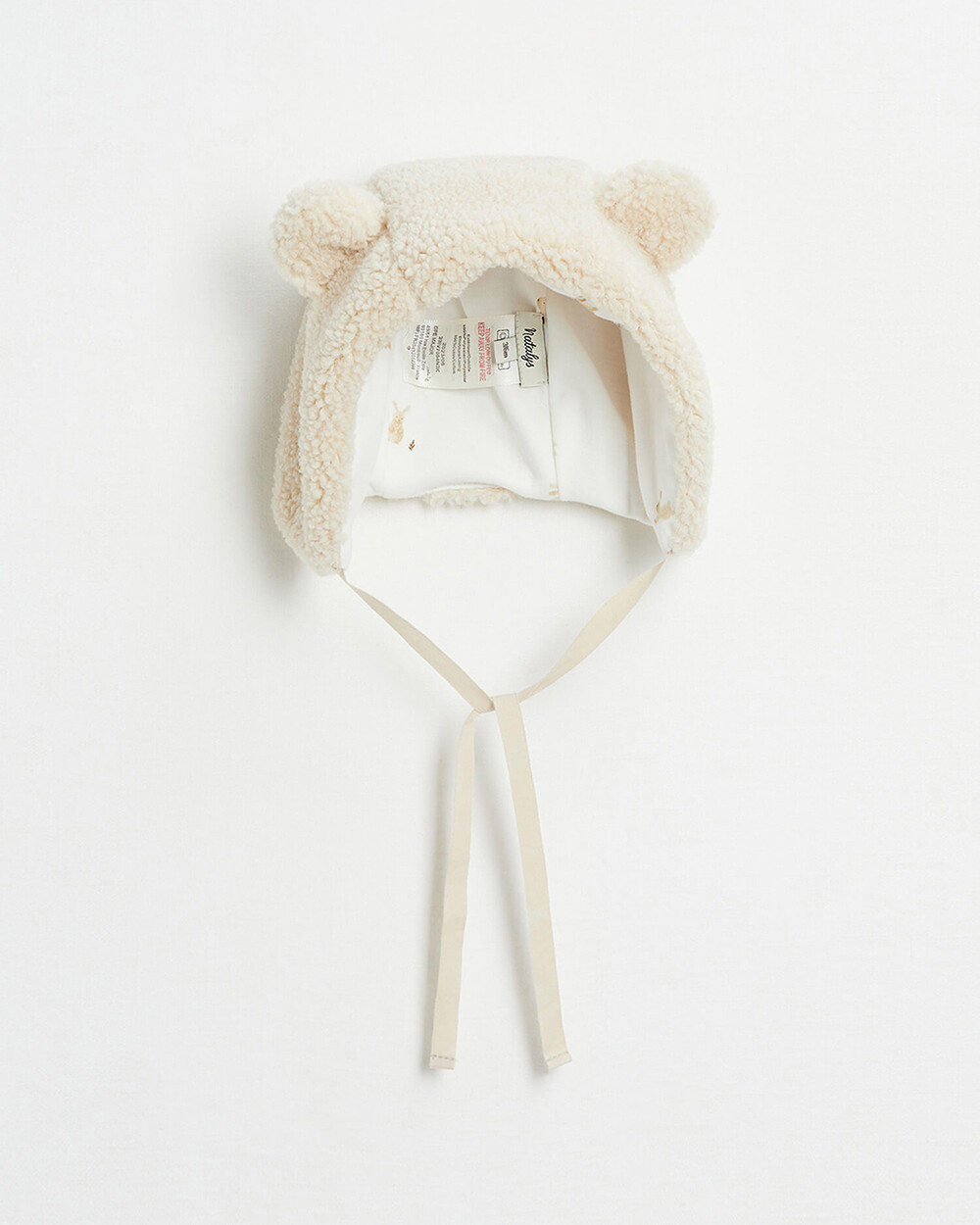 Faux fur hat Natural colour  Natalys