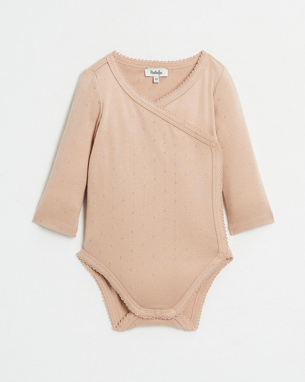 Openwork crossed bodysuit Pink colour  Natalys