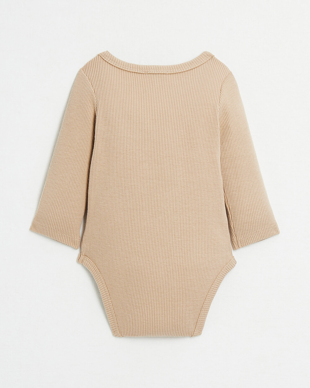 Crossed long-sleeved bodysuit Camel colour  Natalys