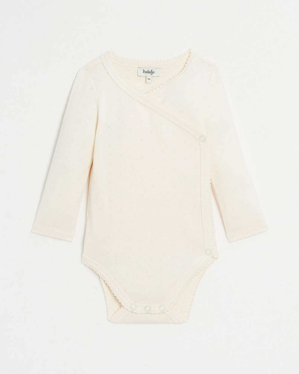 Fancy crossed bodysuit Chalk colour  Natalys