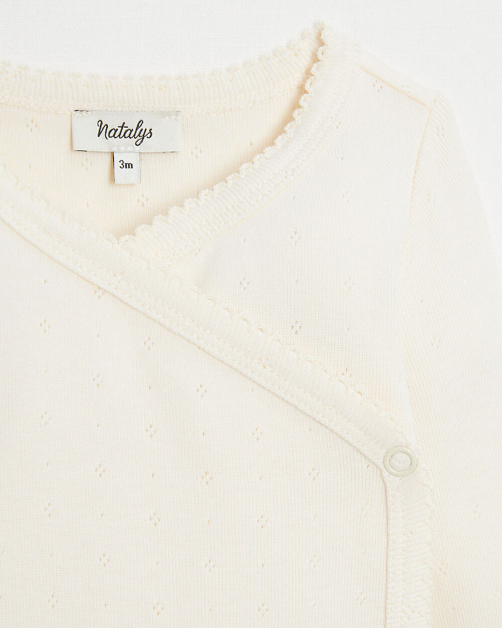 Fancy crossed bodysuit Chalk colour  Natalys