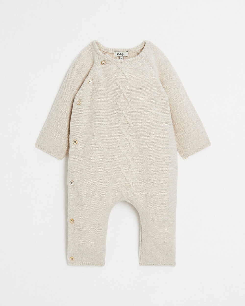 Knitted jumpsuit Mottled beige colour  Natalys