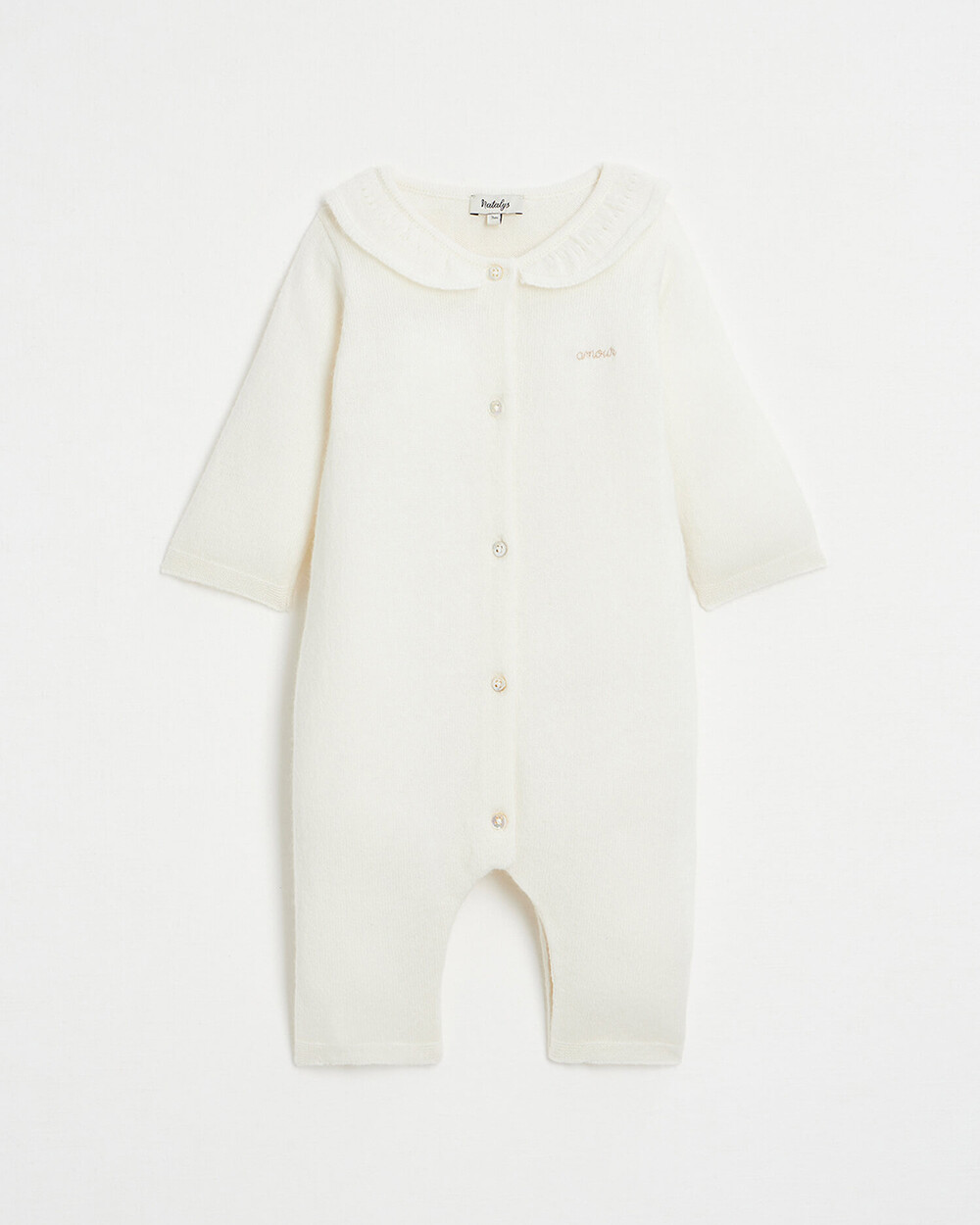 Cashmere knitted jumpsuit Off-white colour  Natalys