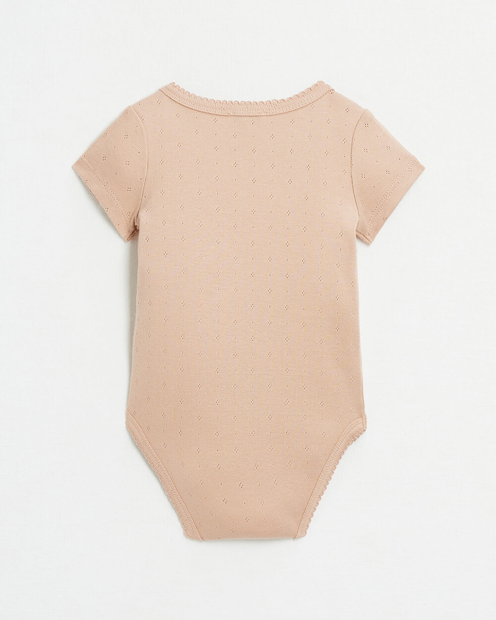 Fancy openwork crossed bodysuit Pink colour  Natalys