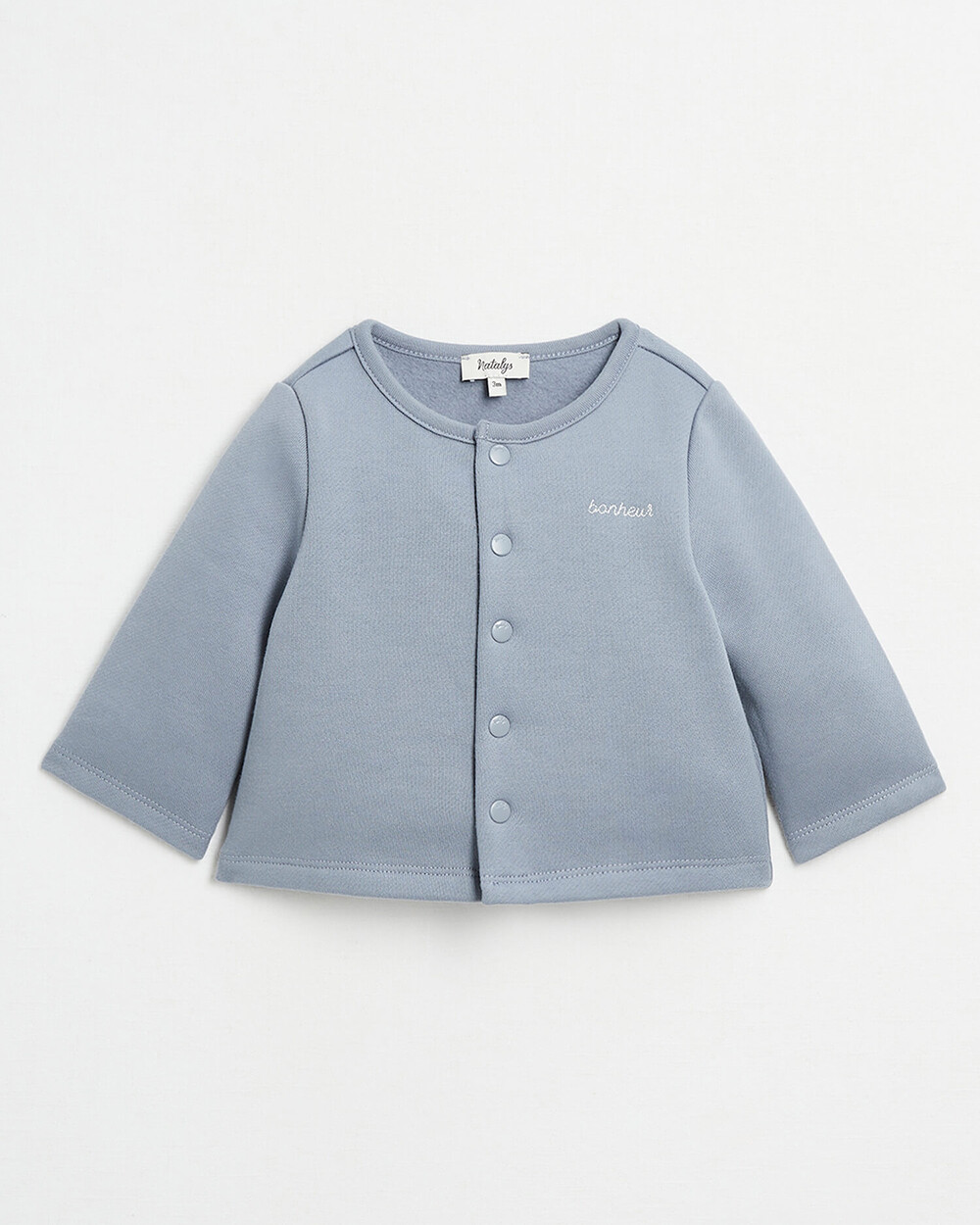 Fleece cardigan Blue-grey colour  Natalys