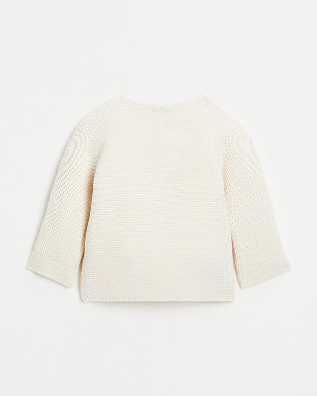 Cotton knitted cardigan Off-white colour Natalys