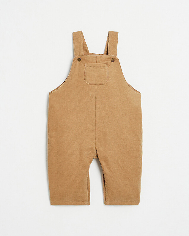 Velvet long overalls Camel colour  Natalys