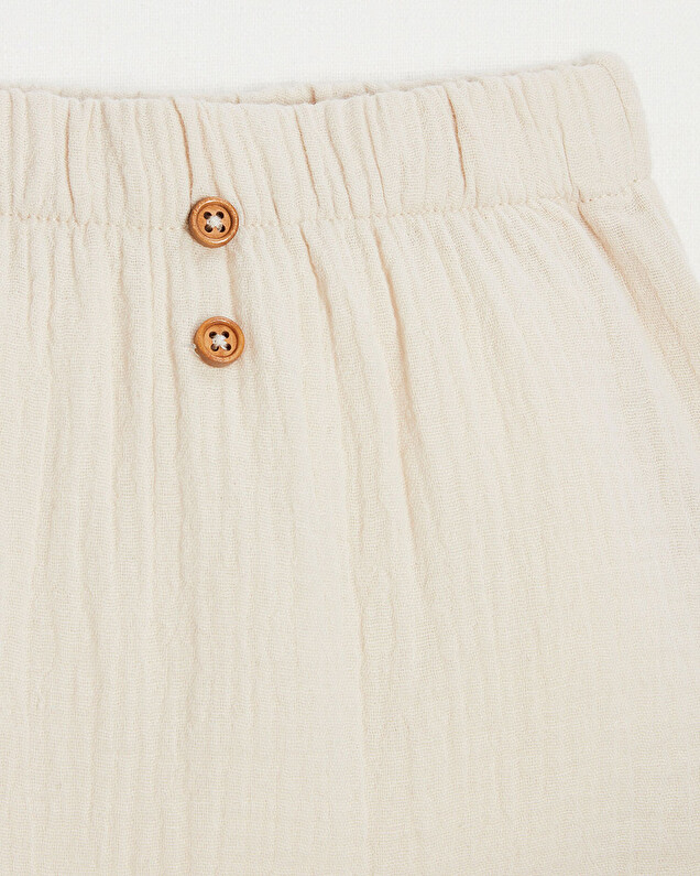 Cotton gauze shorts Beige colour  Natalys