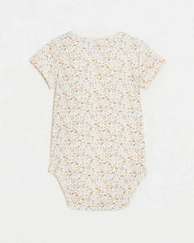 Short-sleeved bodysuit Floral print  Natalys
