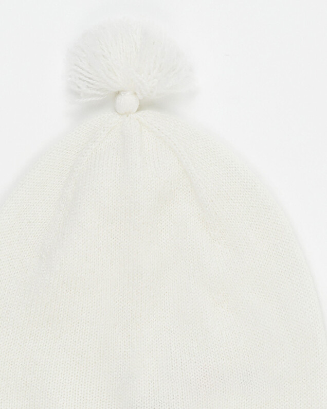 Merino wool hat Off-white colour  Natalys