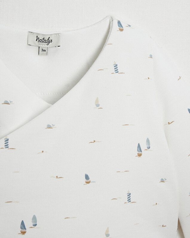 Crossed bra Boat print Natalys