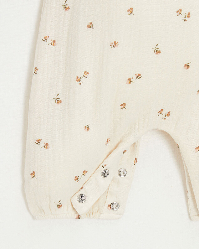 Cotton gauze jumpsuit Floral print  Natalys