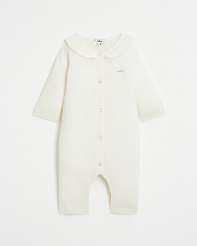 Cashmere knitted jumpsuit Off-white colour  Natalys