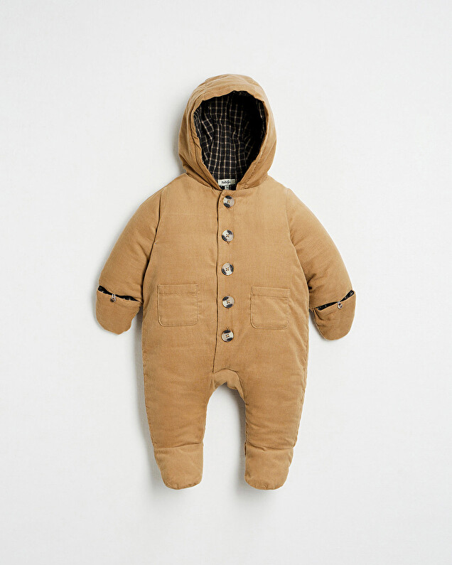 Velvet snow swuit Camel colour  Natalys