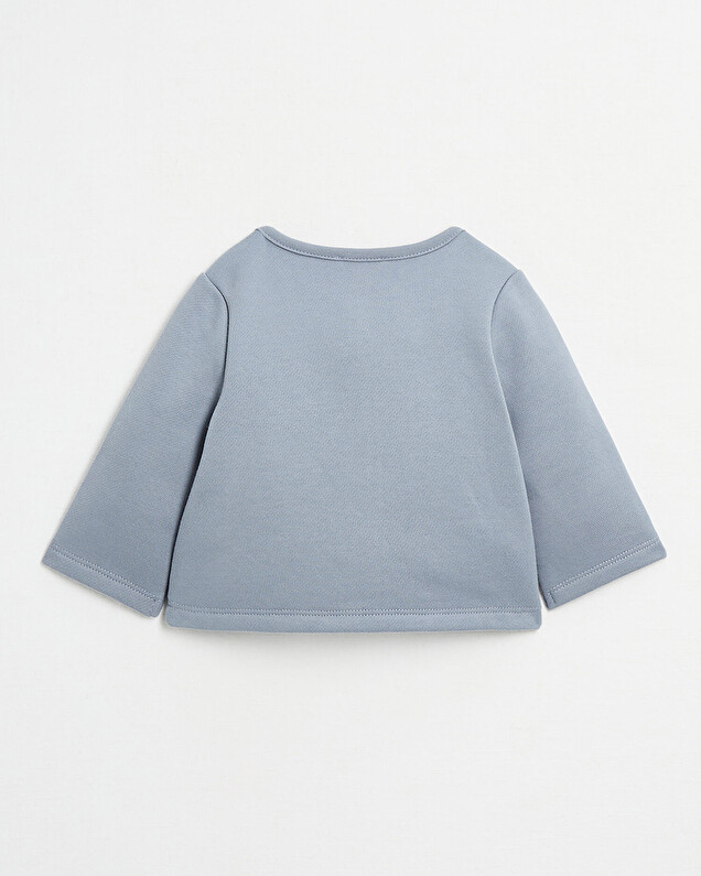 Fleece cardigan Blue-grey colour  Natalys